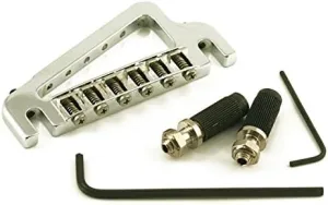 Hipshot Baby Grand Electric Guitar Bridge Fits Gibson Stud Mounts Chrome 43100C