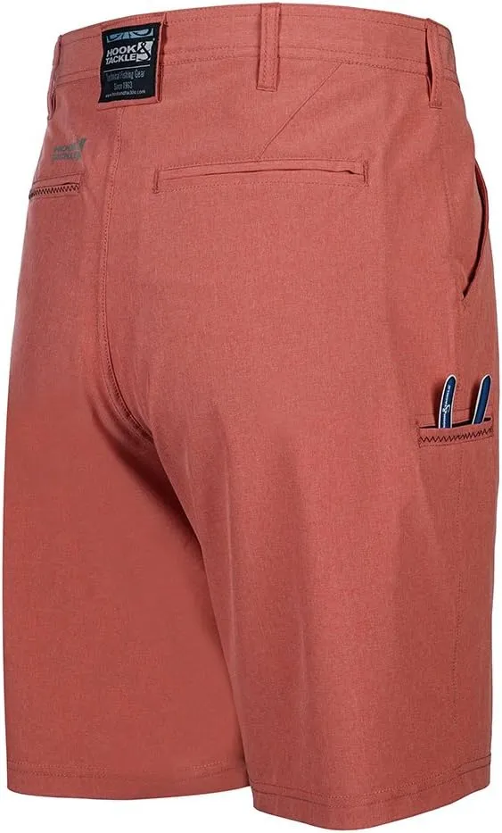 Hook & Tackle® Men's Hi-Tide | Hybrid | 4-Way Stretch | Performance Fishing Short