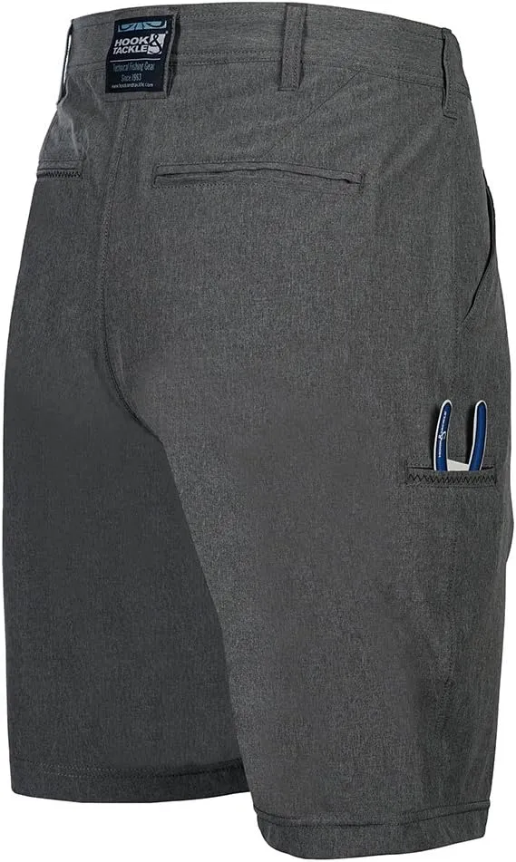 Hook & Tackle® Men's Hi-Tide | Hybrid | 4-Way Stretch | Performance Fishing Short
