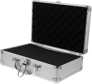 Housoutil Hard Aluminum Suitcase Briefcase for Men Latch Sponge Inserts for Safe Storage