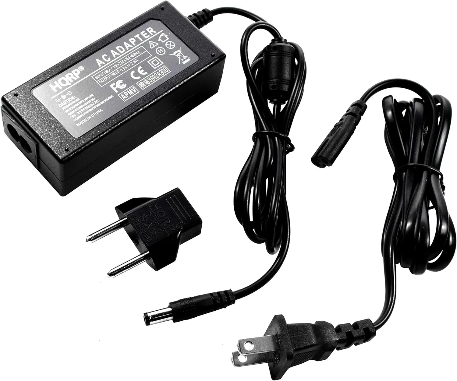 HQRP 6.5V AC Adapter Compatible with Blackstar PSU-1 PSU1FLY, Fly-3 Mini Guitar Combo Amplifier, Fly-103 Speaker Power Supply Cord   Euro Plug Adapter