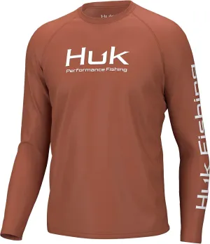 HUK Men's Pursuit Vented Long Sleeve, 30 UPF Fishing Shirt