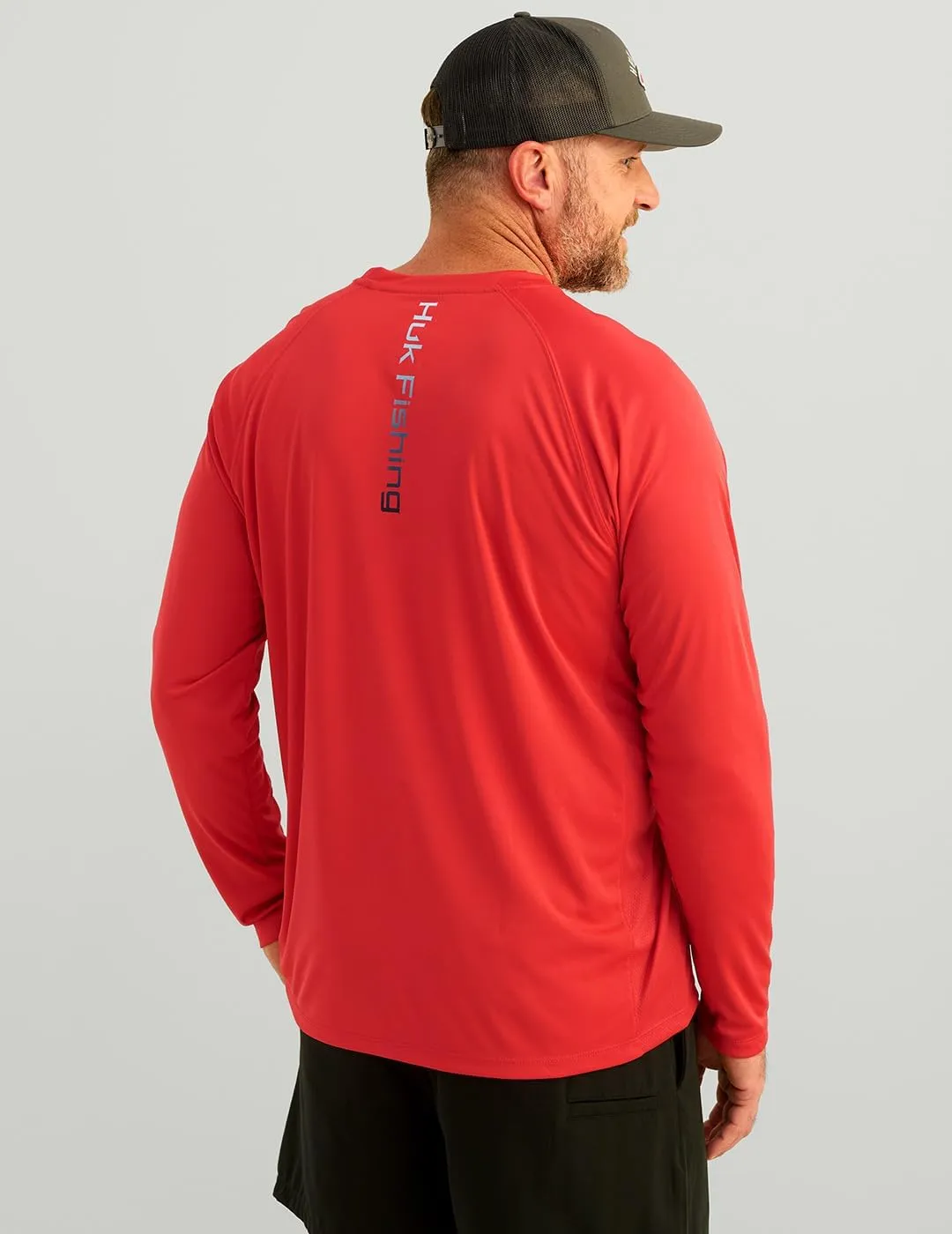 HUK Men's Pursuit Vented Long Sleeve, 30 UPF Fishing Shirt