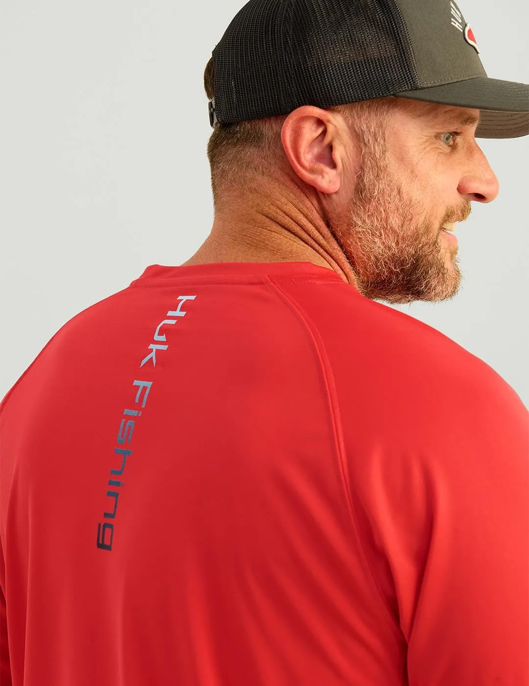 HUK Men's Pursuit Vented Long Sleeve, 30 UPF Fishing Shirt