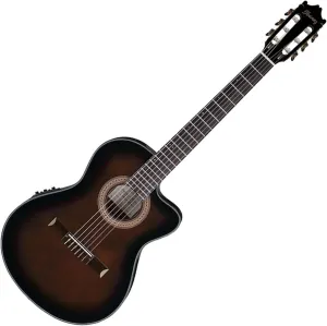 IbanezGA35TCEDVS Thinline Acoustic-Electric Classical GuitarDark Violin Burst