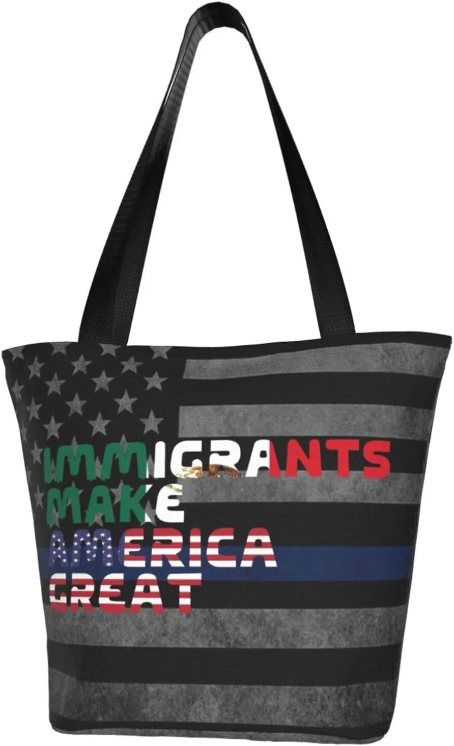 Immigrants Make America Great Fashion Shoulder Bag Large Capacity For Man Or Woman