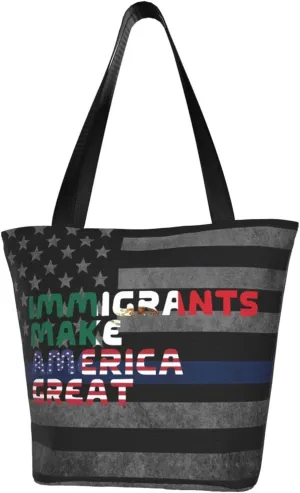 Immigrants Make America Great Fashion Shoulder Bag Large Capacity For Man Or Woman