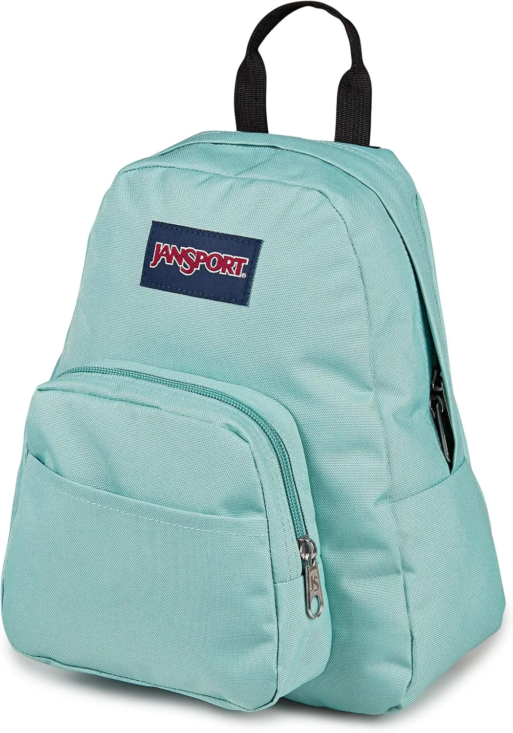 JanSport Half Pint Mini Backpack, 10.2 L - Durable Mini Bag Purse with Adjustable Shoulder Straps, Single Main Compartment, Zippered Stash Pocket, Faded Sage