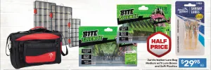 Jarvis Walker Lure Bag with Lure Boxes & Soft Plastic Lures