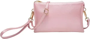 JEN & CO. Riley Small Crossbody Bags Vegan Leather Wristlet Wallets Clutch Purses Shoulder Handbag for Women