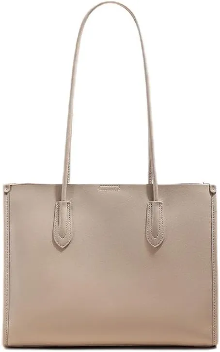 JIUFENG Genuine Leather Tote Bag for Women, Womens Casual Shoulder Bag Clutch Handbag for Shopping Work Travel