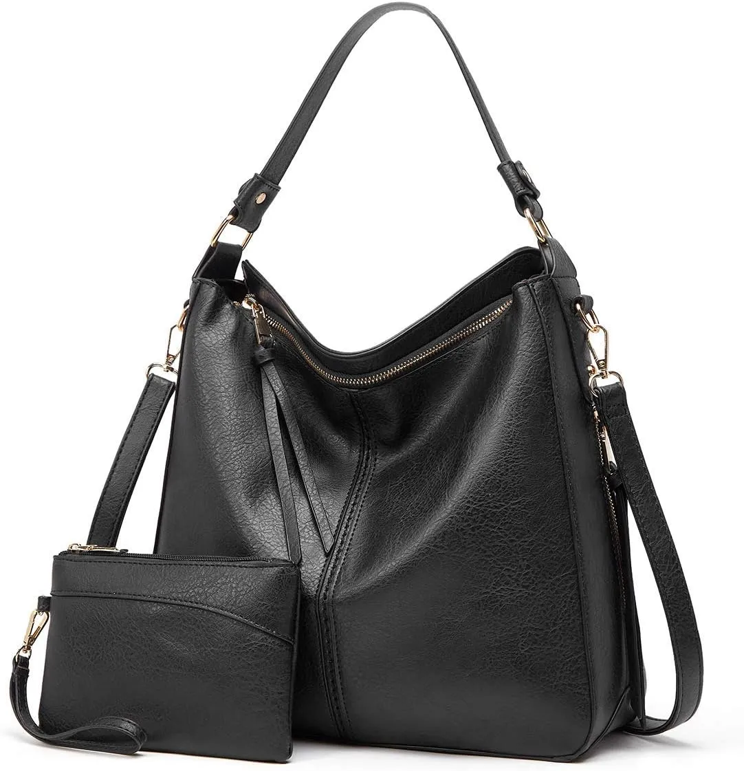 JONON Tote Bag for Women PU Leather Shoulder Bags Fashion Hobo Bags Large Purse and Handbags with Adjustable Shoulder Strap