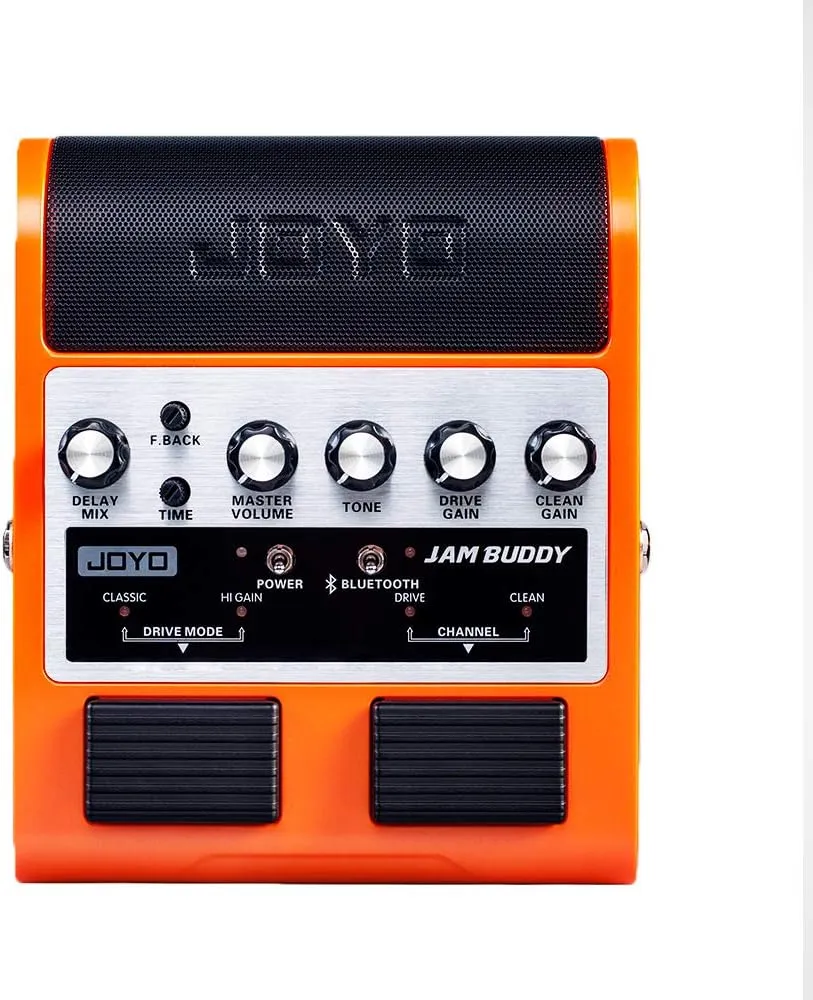 JOYO Guitar Amp with Effect Bluetooth Rechargeable Guitar Pedal Amplifier Combo Portable Small Practice Amp JAM Buddy (Orange)