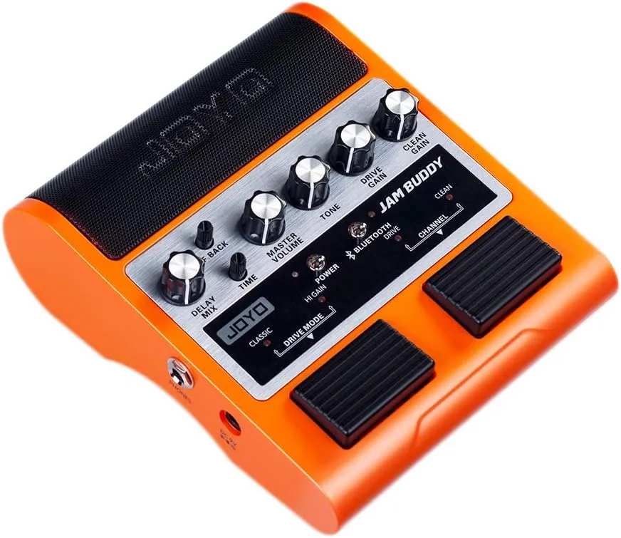 JOYO Guitar Amp with Effect Bluetooth Rechargeable Guitar Pedal Amplifier Combo Portable Small Practice Amp JAM Buddy (Orange)