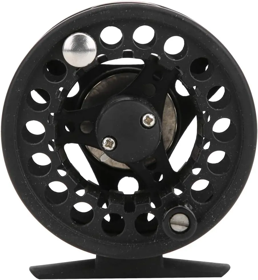 Joyzan Fly Fishing Reel, Metal Fly Reel Ice Spinning Fishing Spool 3/4 Center Drag System Lightweight Multipurpose Wheel Combo Tackle Tool Outdoor Trout Bass Carp Pike Panfish Freshwater Saltwater