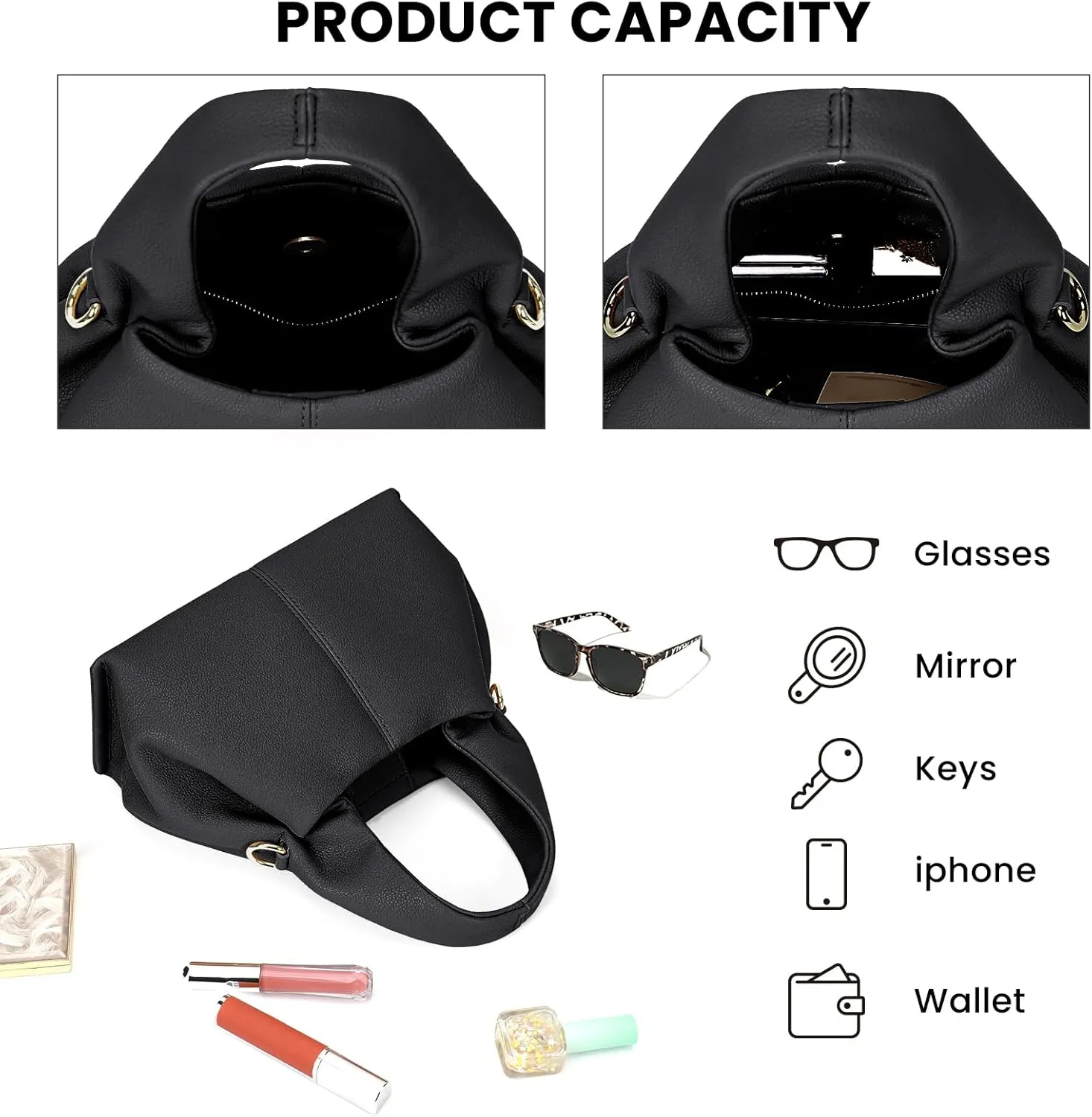 JQWYGB Cloud Pouch Dumpling Clutch Purse Women Tote Shoulder Retro Crossbody Bag with Removable Strap