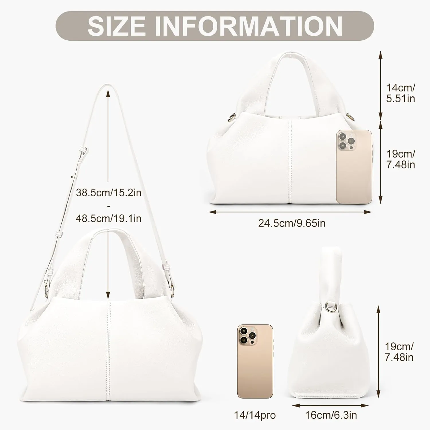 Juoxeepy Crossbody Bag Purse Satchel Handbag for Women Shoulder Bag Chic Dumpling Cloud Bag Clutch Purse