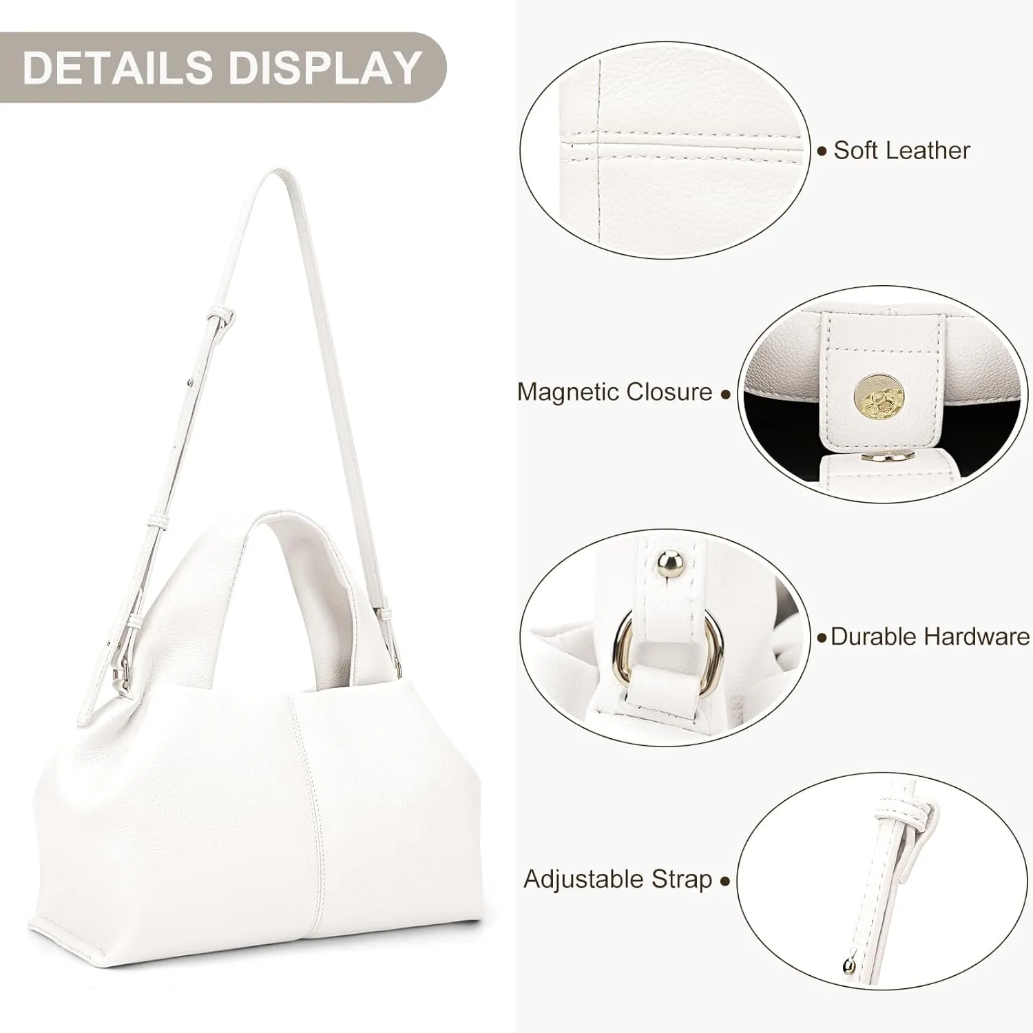 Juoxeepy Crossbody Bag Purse Satchel Handbag for Women Shoulder Bag Chic Dumpling Cloud Bag Clutch Purse