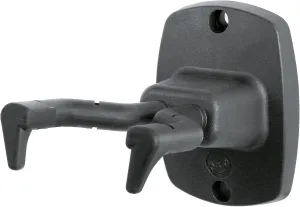K&M König & Meyer 16240.000.55 Guitar Wall Mount Hanger | Creative Display and Storage | Patented Flexible Hook/Clamp | Fits Most Guitar Shapes | Sturdy and Durable | German Made | Black