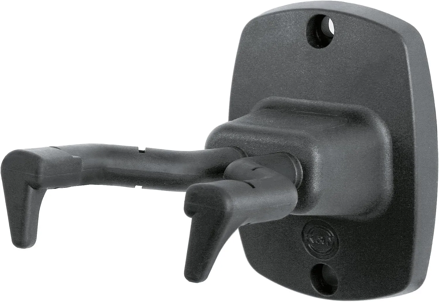 K&M König & Meyer 16240.000.55 Guitar Wall Mount Hanger | Creative Display and Storage | Patented Flexible Hook/Clamp | Fits Most Guitar Shapes | Sturdy and Durable | German Made | Black