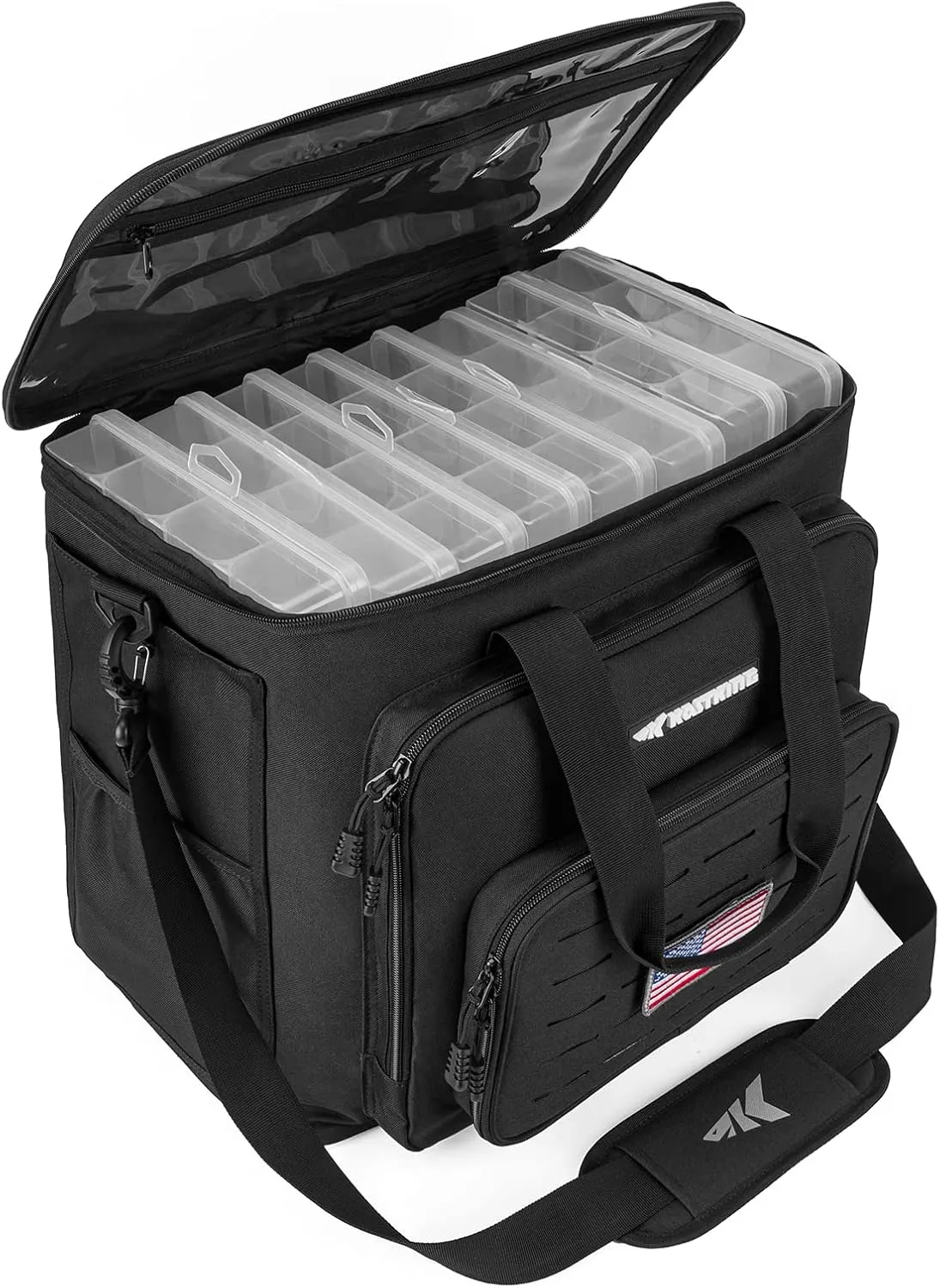 KastKing Fishing Tackle Bags - Saltwater & Freshwater Fishing Bags - Water Resistant, Padded Shoulder Strap - Gear Storage