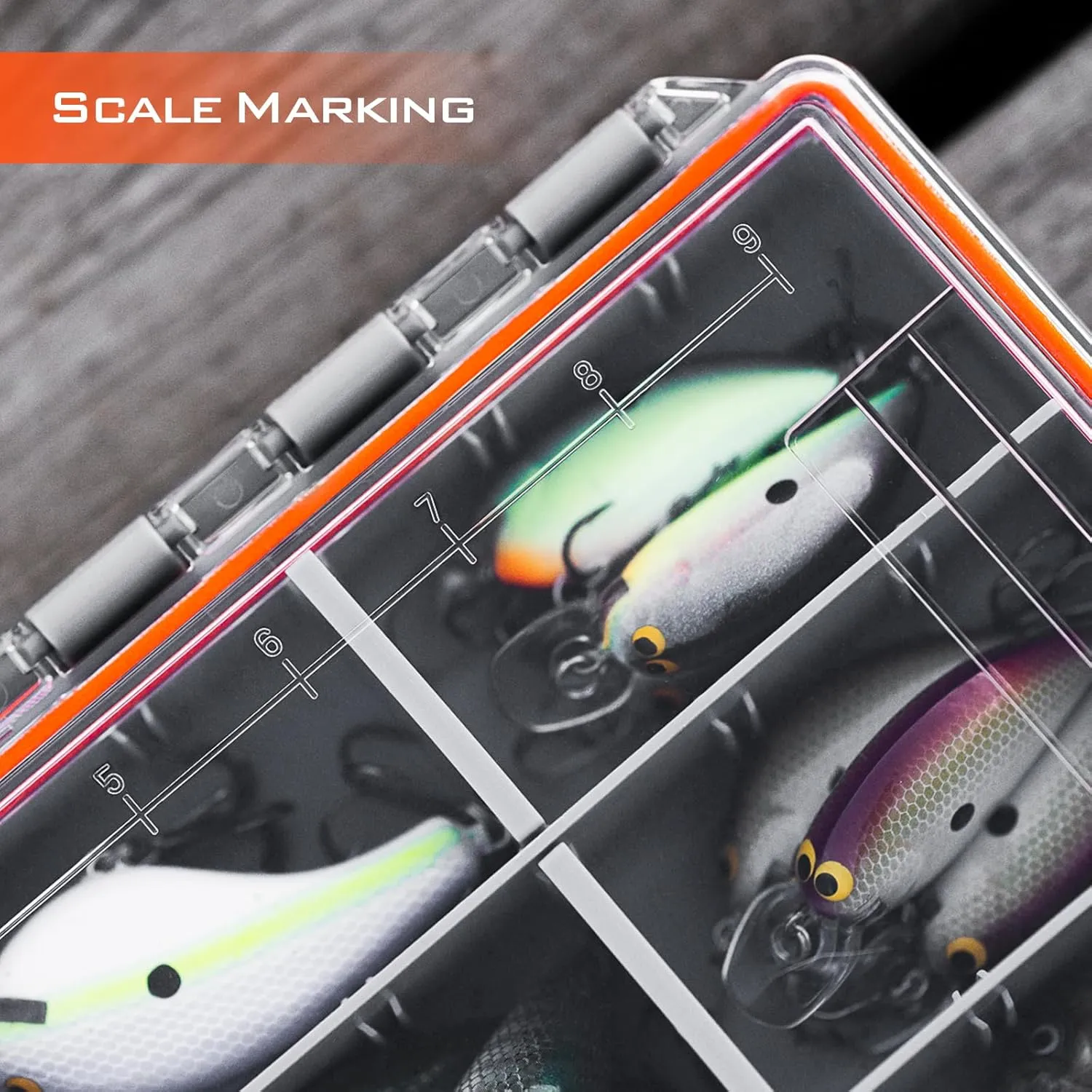 KastKing HyperSeal Waterproof Fishing Tackle Box, Waterproof 3600 and 3700 Tackle Trays, Organizer with Removable Dividers, Lure Box and Terminal Tackle Storage