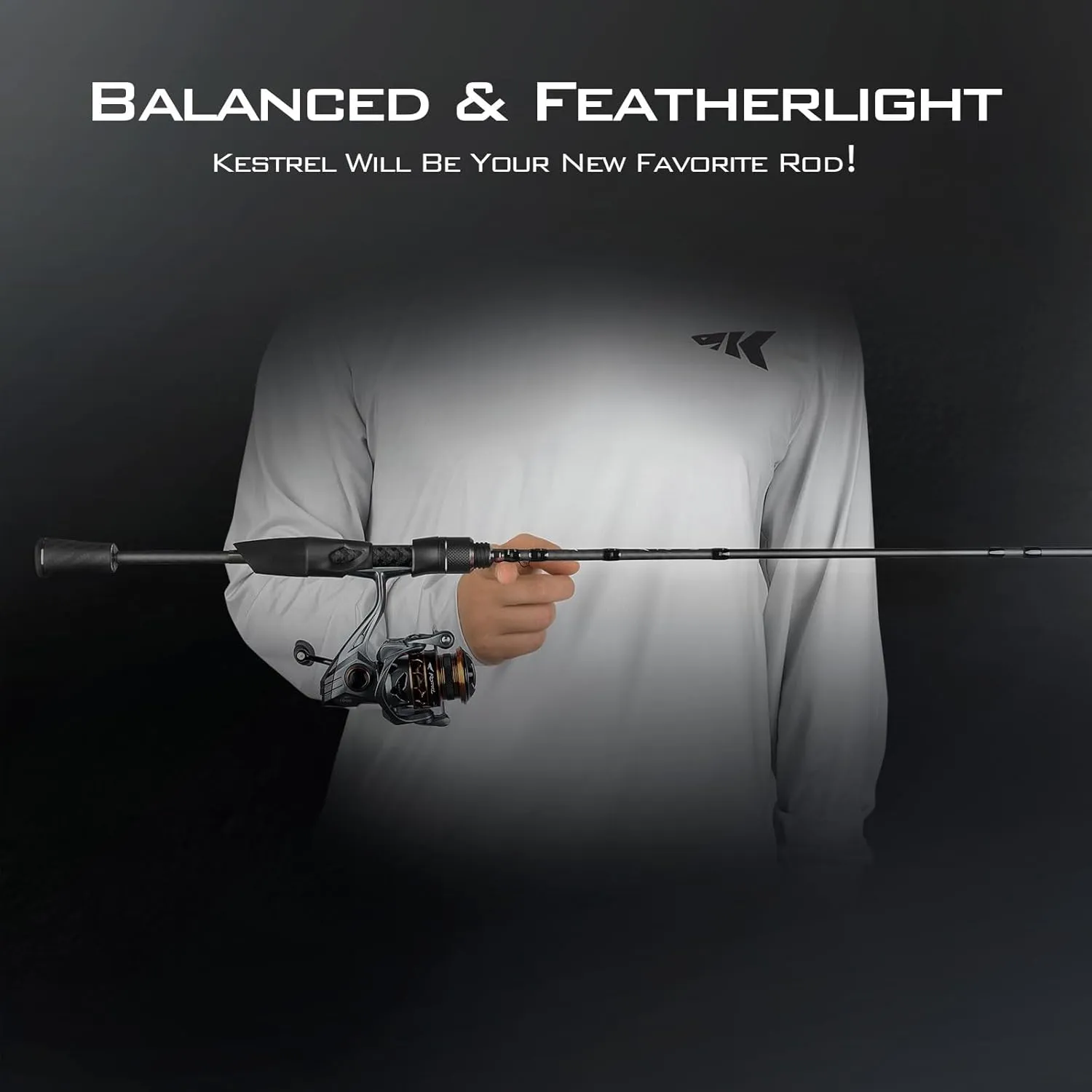 KastKing Kestrel Fishing Rod - IM8 Graphite Blanks, 8 Different Light & Ultralight Casting & Spinning Fishing Rods, 2 & 3 Piece Rods, American Tackle Guides and Custom EVA Handle
