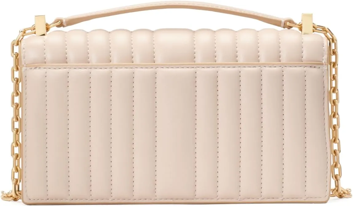 kate spade new york Deco Quilted Leather Mini Flap Chain Crossbody
