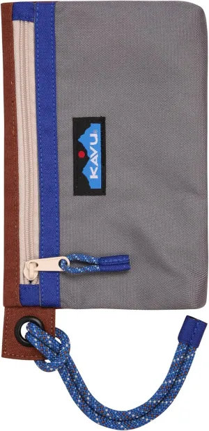 KAVU Yam Zip Rope Wristlet Clutch Wallet Pouch - Sepia Sky
