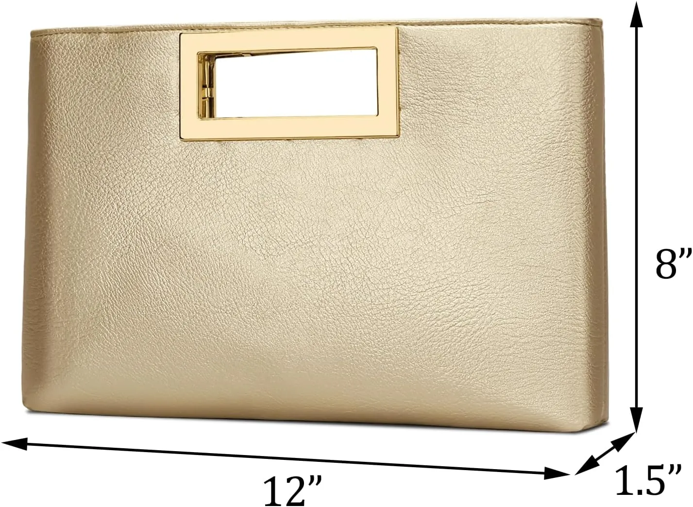 KKXIU Clutch Purse for Women Vegan Leather Evening Bag Formal Handbag for Wedding Party Prom Bridal