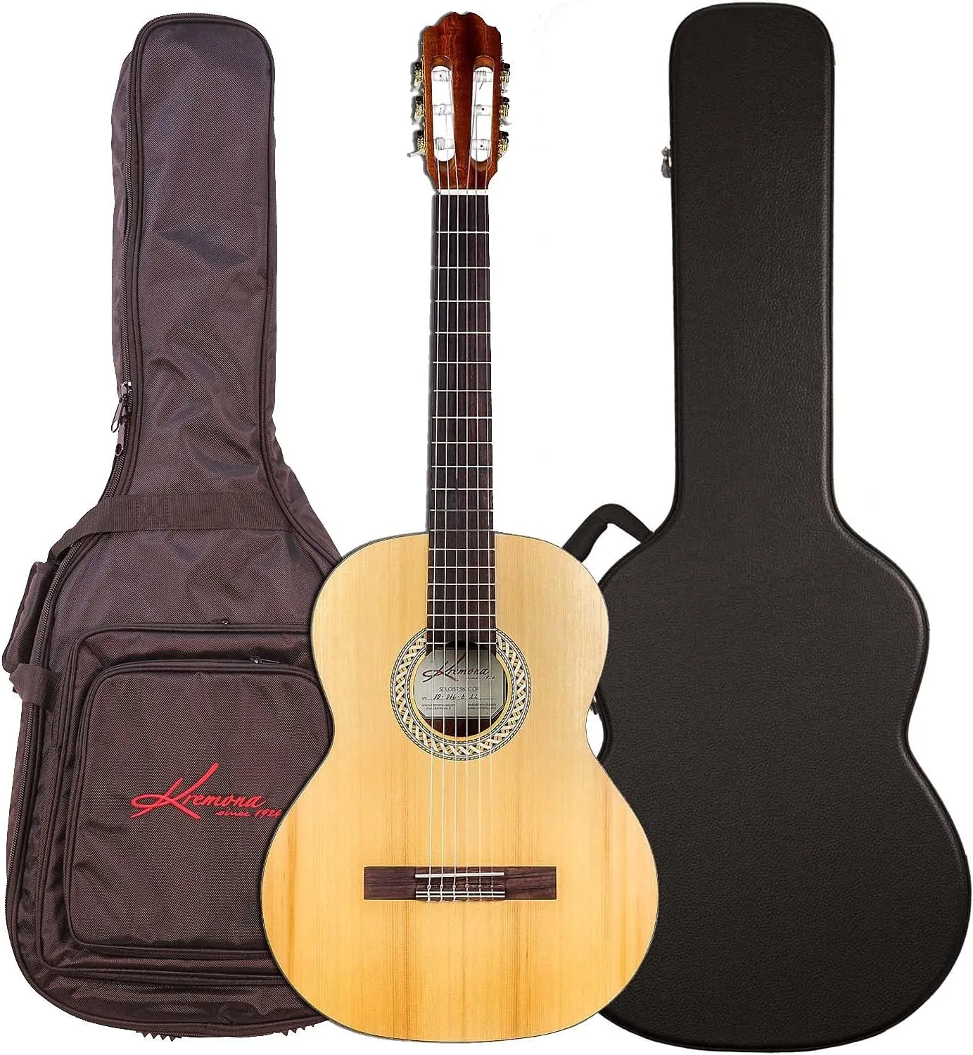 Kremona Soloist S62C Acoustic Guitar with Bag, ChromaCast Case Bundle