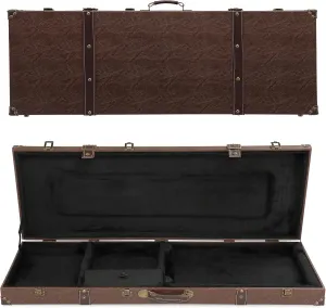 Ktaxon Electric Guitar Hard Case, Rectangle Wooden Standard 39-Inch Electric Guitars Hard-Shell Protective Carrying Case for KST/KTL/170 Model with Lock Latch Padding (Vintage Brown)