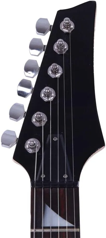 Ktaxon Full-Size Electric Guitar, Solid Body HSH Pickups 170 Guitars Beginner Kit with Gig Bag, Shoulder Strap, Tremolo Arm, Cable, Picks All Accessories (Red)