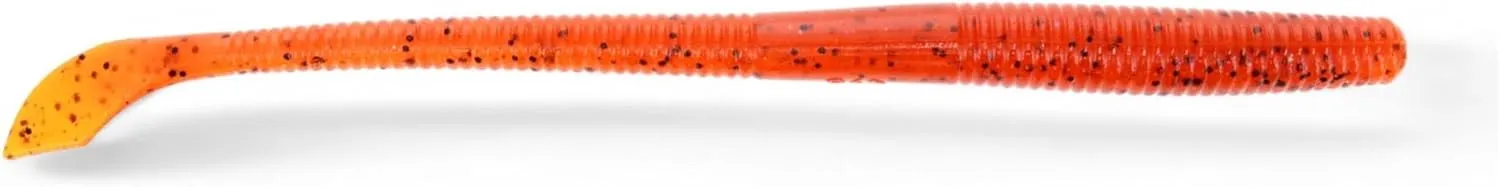 Kut Tail Worm Soft Plastic 7.75 Inch Bait 9003 Fire Craw Fishing Gear Lures Bait for Fishing Swimbaits Accessories Lifelike Tackles Rigs