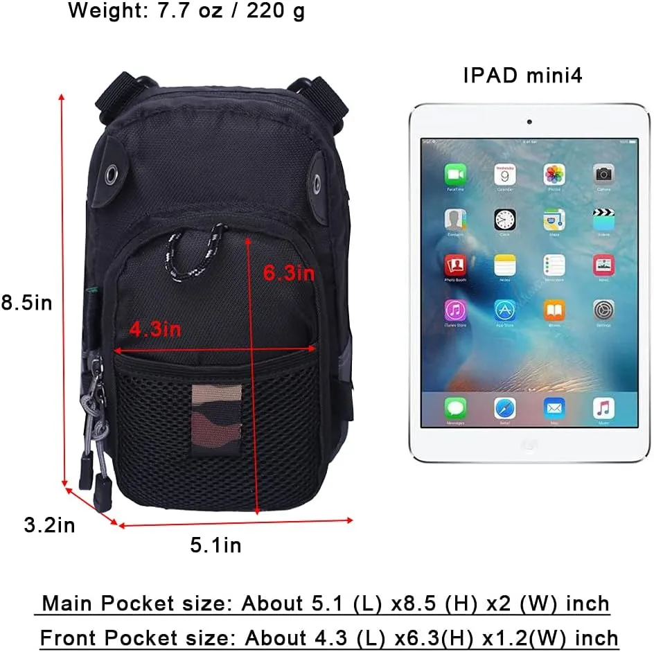 Kylebooker Fly Fishing Chest Pack Lightweight Tackle Storage Pouch Waist Bag