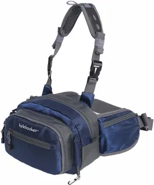 Kylebooker Fly Fishing Chest Pack Tackle Storage Hip Bag River Fishing Waist Pouch