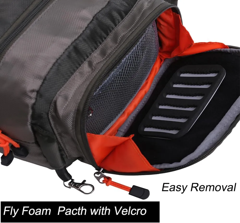 Kylebooker Fly Fishing Chest Pack Tackle Storage Hip Bag River Fishing Waist Pouch