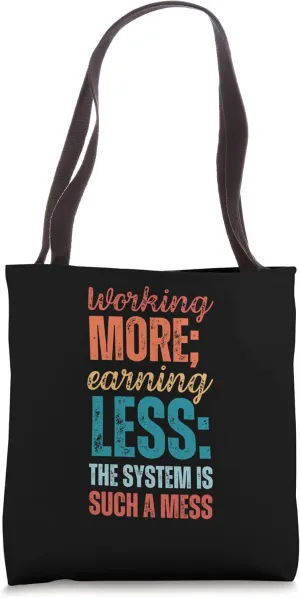 Labor Exploitation Income Inequality Awareness Tote Bag
