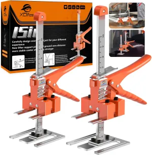 Labor-Saving Handle 2 Pack, Construction Jack, Wall Tile Locator, Multi-Function Height Adjustment Lifting Device, Door Panel Lifting Cabinet Jack, Raised 10 in, Pair Dynamic Load 400 LB