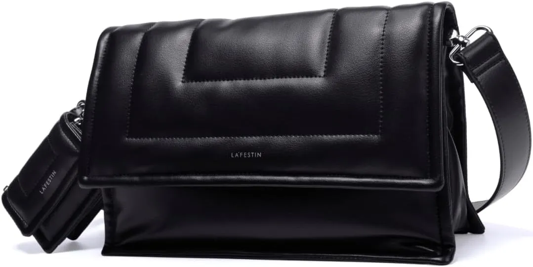 LAFESTIN PU Leather Shoulder Purses For Women With Mini Purse, Large Satchel Bags Adjustable Strap Women's Crossbody Handbags