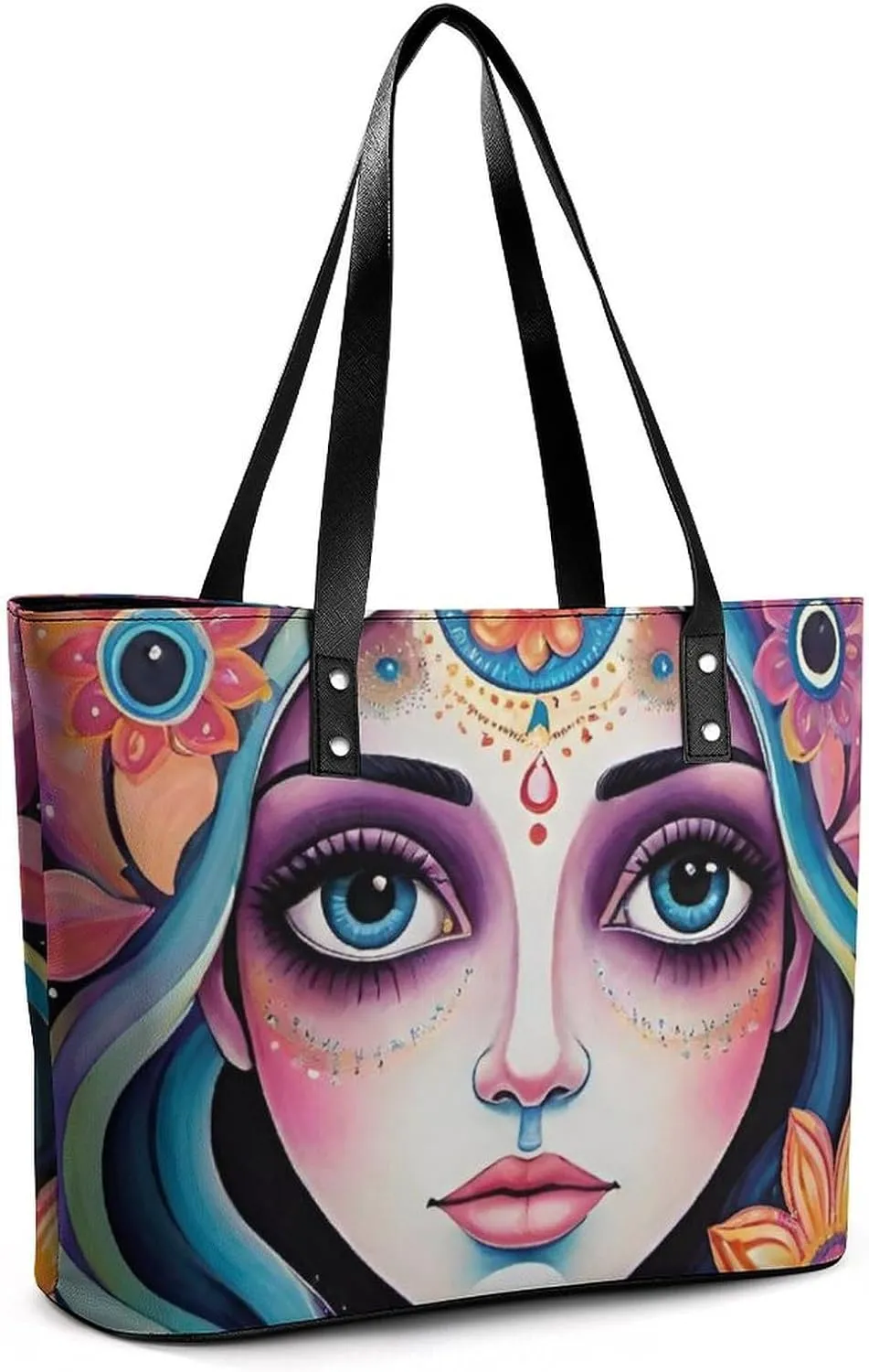 Large Shoulder Bag for Women, PU Leather Beach Tote Bag Waterproof, Swim Gym Shopping Travel Bag Clutch Bag
