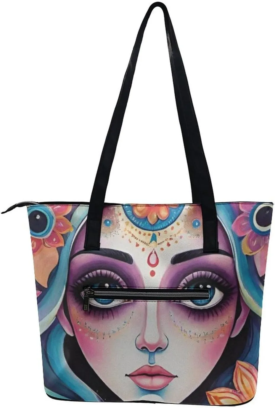 Large Shoulder Bag for Women, PU Leather Beach Tote Bag Waterproof, Swim Gym Shopping Travel Bag Clutch Bag
