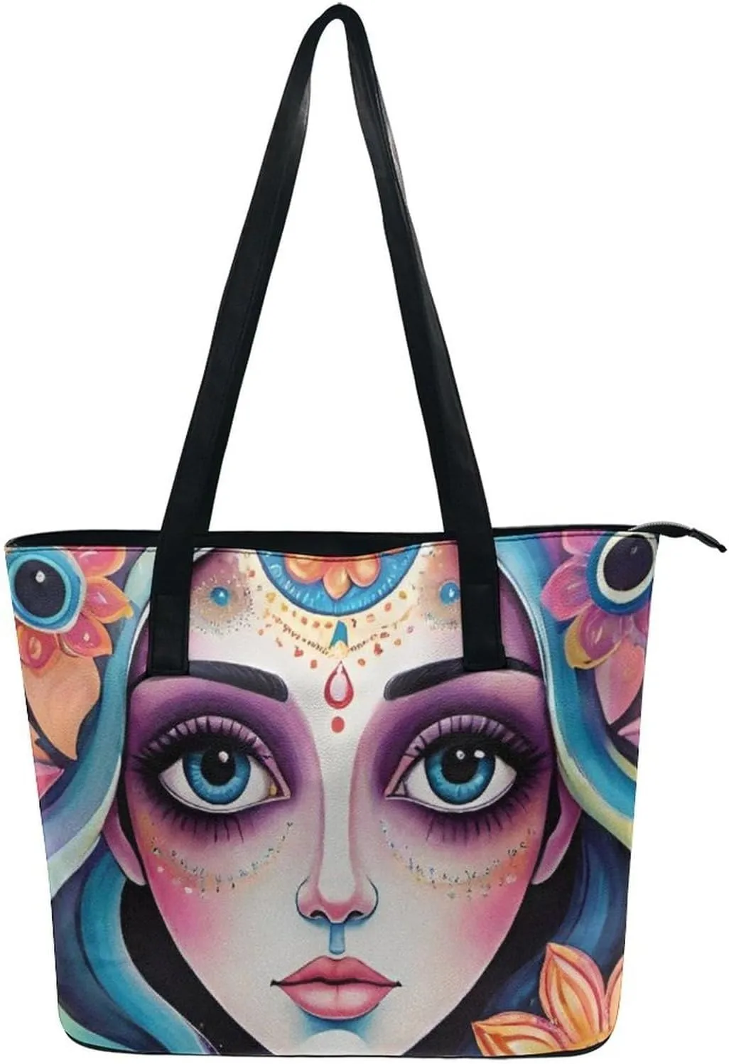 Large Shoulder Bag for Women, PU Leather Beach Tote Bag Waterproof, Swim Gym Shopping Travel Bag Clutch Bag