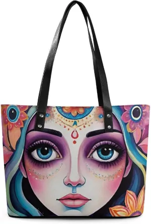 Large Shoulder Bag for Women, PU Leather Beach Tote Bag Waterproof, Swim Gym Shopping Travel Bag Clutch Bag