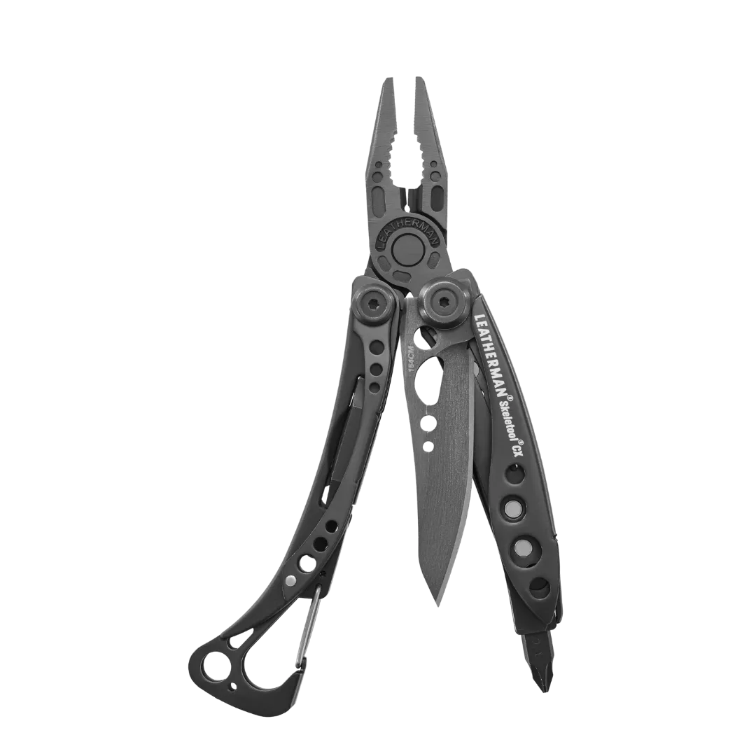 Leatherman 7 Tool Skeletool CX Lightweight Multi-Tool with Knife Blade Onyx