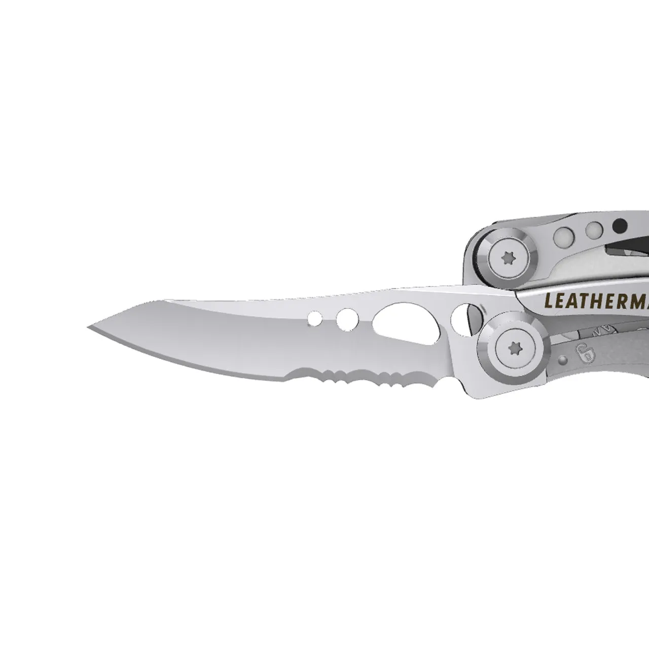 Leatherman 7 Tool Skeletool Lightweight Multi-Tool with Combo Knife Black