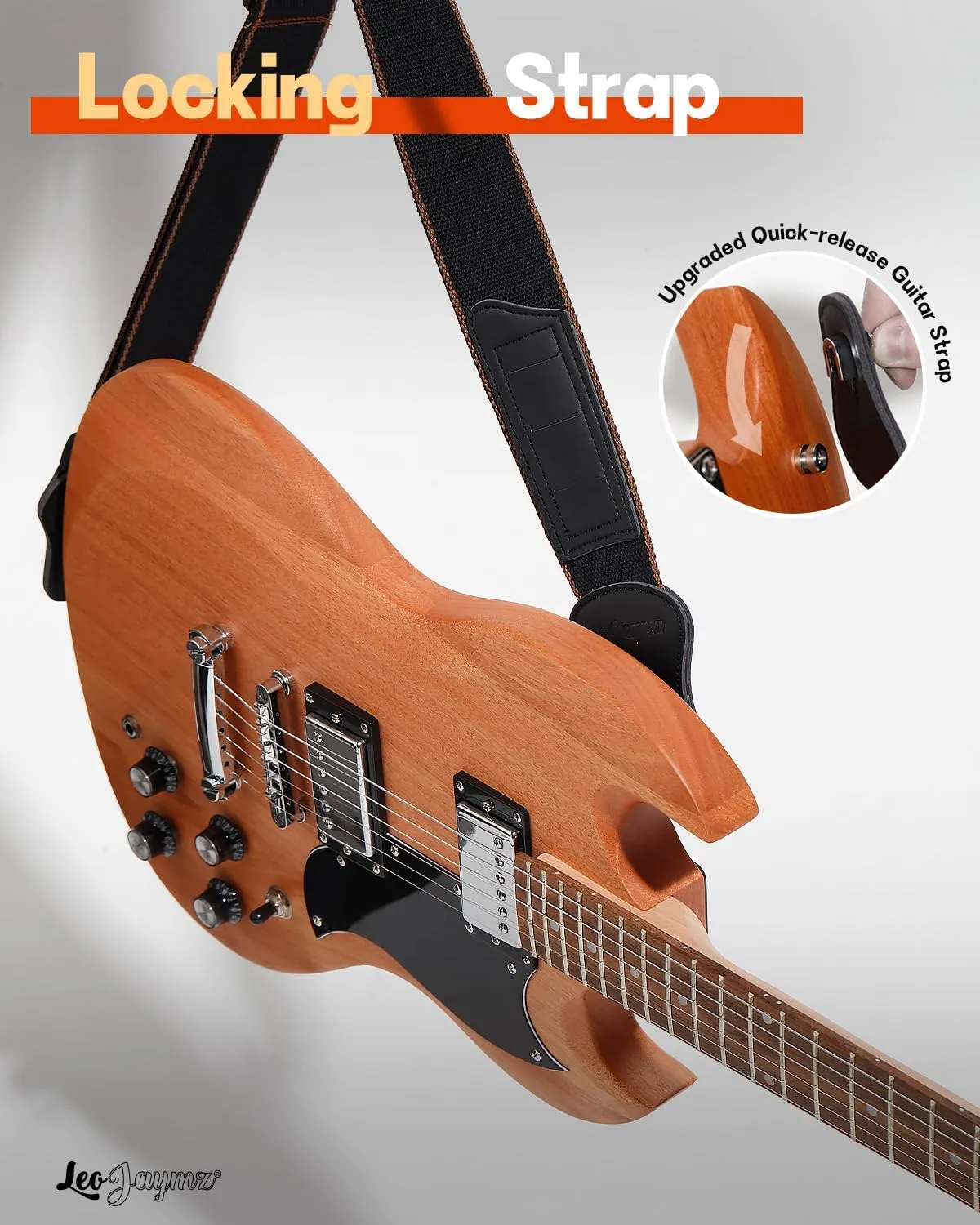 Leo Jaymz DIY Double Cut Electric Guitar Kits with Mahogany Body and Neck - Laurel Wood Fingerboard and All Components Included (DC)