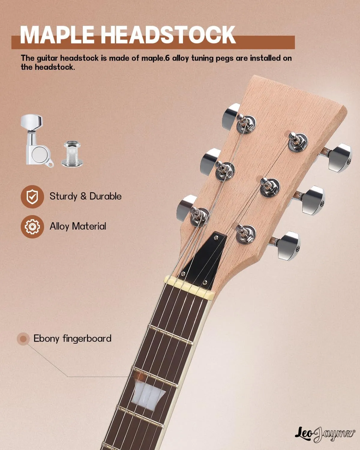 Leo Jaymz DIY Single Cut lp Electric Guitar Kits with Mahogany Body and Neck -Rosewood Fingerboard and All Components Included(SC)