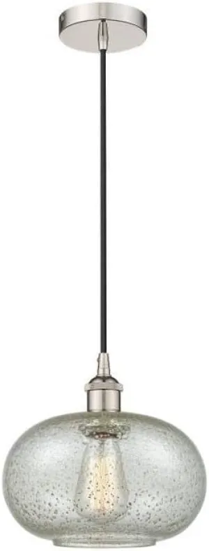 Lighting Gorham - 1 Light Cord Hung Mini Pendant in Industrial Style-10.75 Inches Tall and 9.5 Inches Wide-Polished Nickel Finish