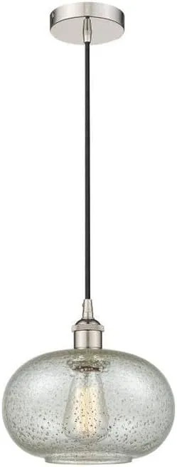 Lighting Gorham - 1 Light Cord Hung Mini Pendant in Industrial Style-10.75 Inches Tall and 9.5 Inches Wide-Polished Nickel Finish